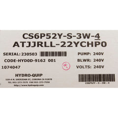 HYDROQUIP CS6P52Y-S-3W-4 CONTROL BOARDS