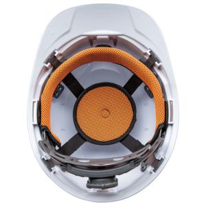 KLEIN TOOLS Klein Tools 60107RL Hard Hat Non-Vented Cap Style with Rechargeable Headlamp White