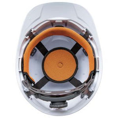 Klein Tools 60107RL Hard Hat Non-Vented Cap Style with Rechargeable Headlamp White