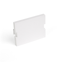 Leviton 41294-2BW Blank MOS Module, 1.5 Units High, White