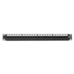 LEVITON Leviton 6910G-U24 Cat6A Flat QuickPort Patch Panel, 24-Port, 1RU