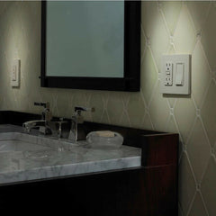 LUTRON Lutron CA-4PS-WH Lutron Claro 15 Amp On/Off, 4-Way On/Off Rocker Switch, White