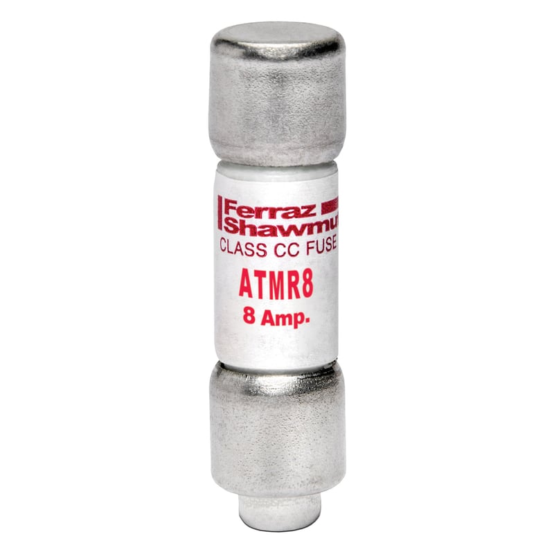 MERSEN Mersen ATMR8 Class CC fast-acting low voltage fuse, 8 Amps, 600V
