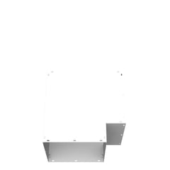 MILBANK Milbank 1212L90S 90-Degree Top Access Elbow 12 Inch x 12 Inch Steel ANSI 61 Gray Polyester Powder Coated