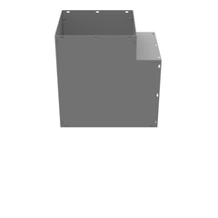 MILBANK Milbank 1212L90S 90-Degree Top Access Elbow 12 Inch x 12 Inch Steel ANSI 61 Gray Polyester Powder Coated
