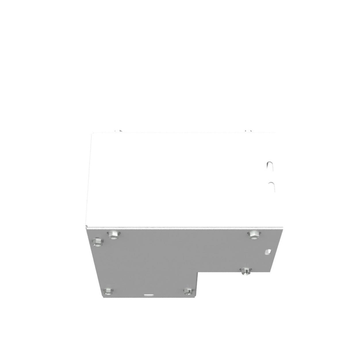 MILBANK Milbank 44L90S 7x4.125x7 Wireway Elbow 90 Side Wall Access ANSI 61 Gray Steel
