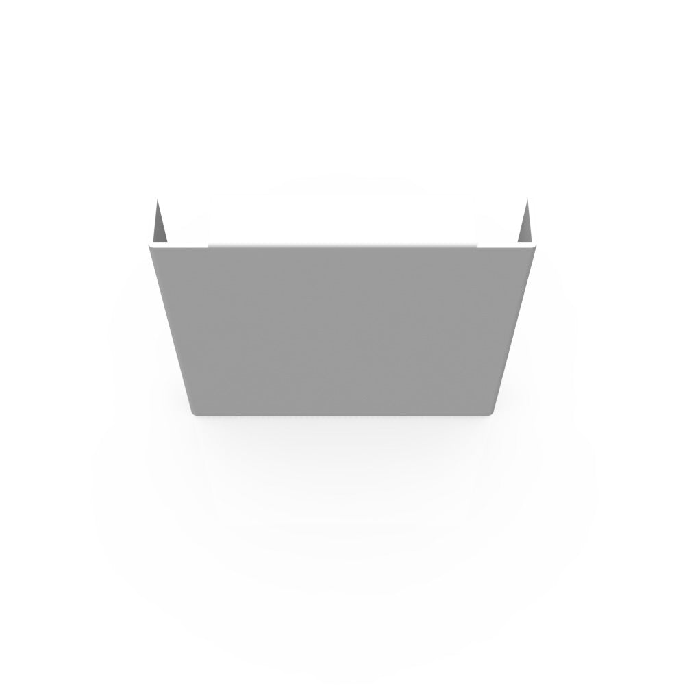 MILBANK Milbank 44GE-NK Wireway End Type 1 4x4 Screw Cover ANSI 61 Gray Steel No Knockouts