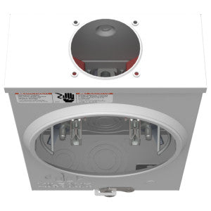 MILBANK Milbank U7487-RL-KK-BL Meter Socket Ringless 125A 600V 1-Phase 4-Jaw OH/UG Small Hub Opening Horn Bypass Surface-Mount NEMA 3R