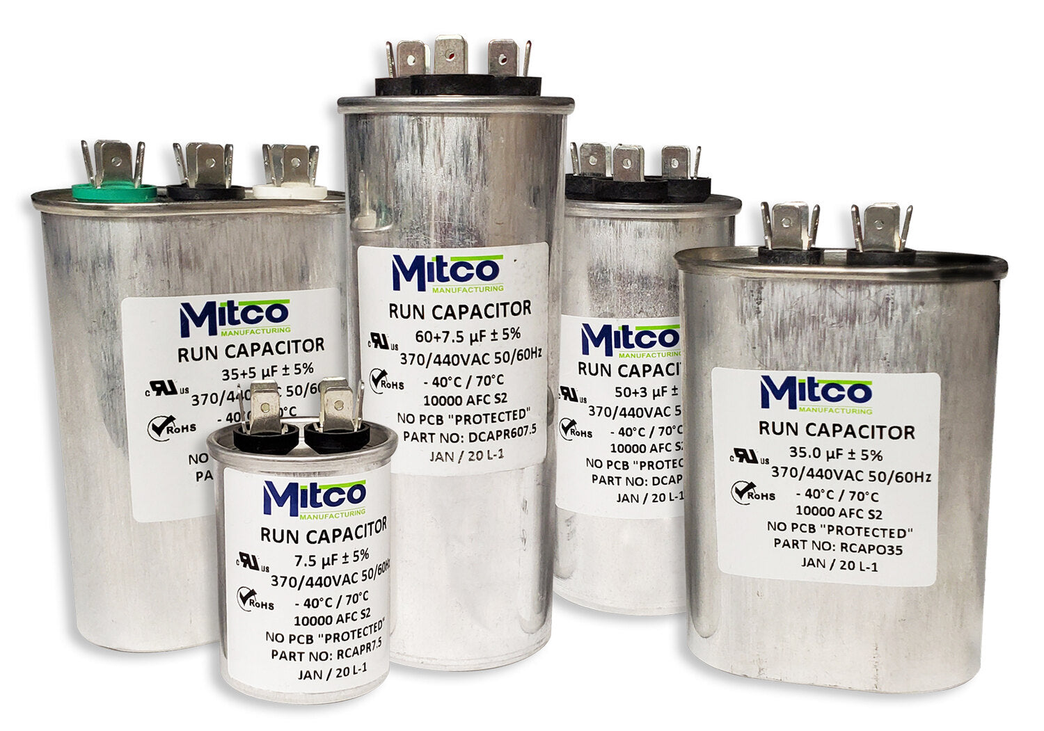 MITCO RCAPR10 CAPACITORS