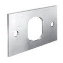National Cabinet Lock C2016-2C Cam Lock Mounting Plate, Screw Mount, 2-3/16 Length x 1-1/4 Width, Zinc Plated