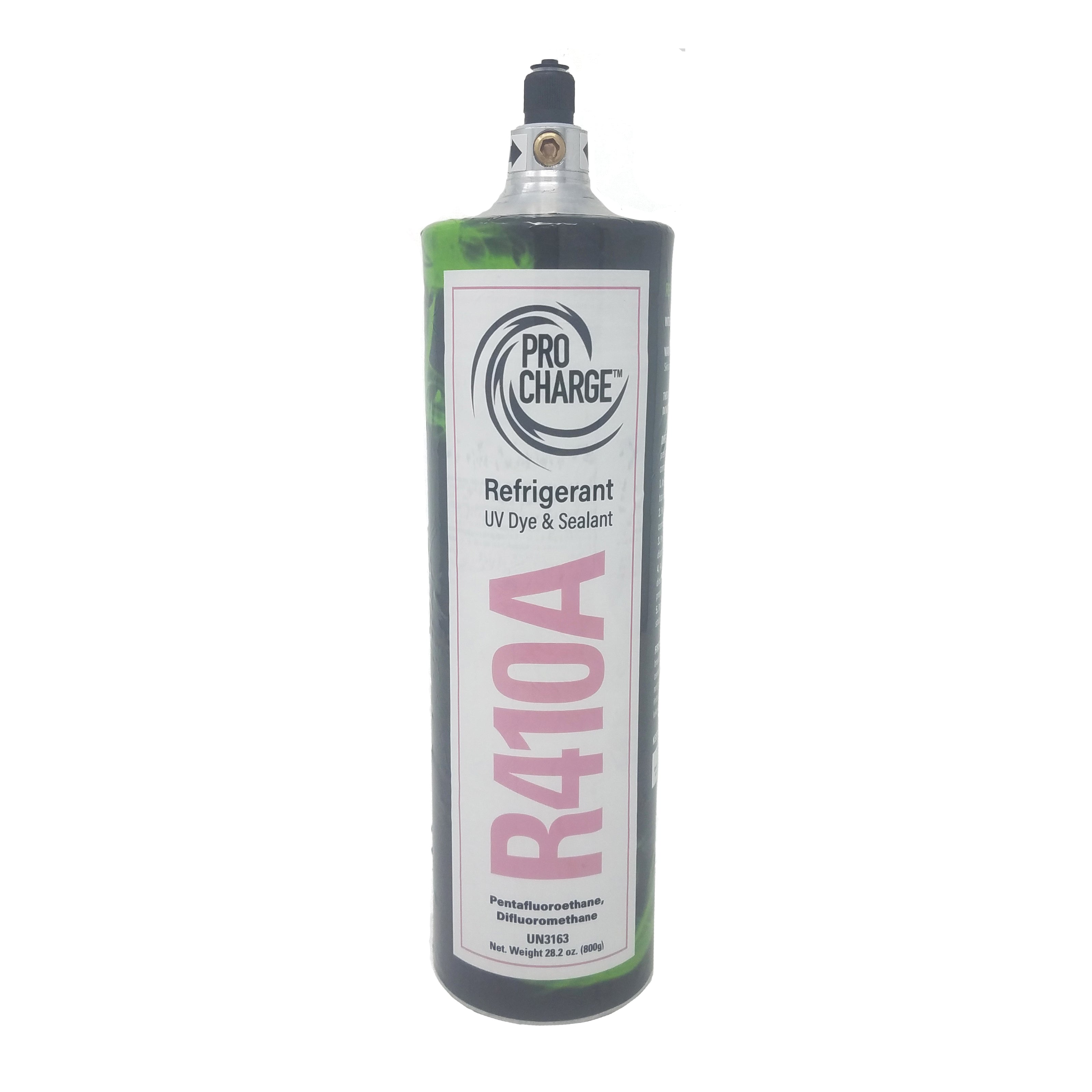 PROCHARGE PRODUCTS PRO CHARGE 4125 Non-Flammable Refrigerant With UV Dye and Sealant, R-410A Refrigerant, 1.8 lb Can Container, Domestic