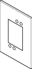 SCHNEIDER ELECTRIC Schneider Electric AT-504 mounting base auxiliary single 5-7/16H x 3-7/8W x 3/8D