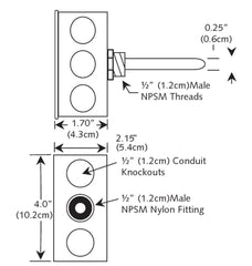 SCHNEIDER ELECTRIC ETI100-2 TEMPERATURE SENSORS