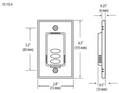VERIS Veris Industries TEP00 Temperature Sensor Wall Mount 10mV/ C