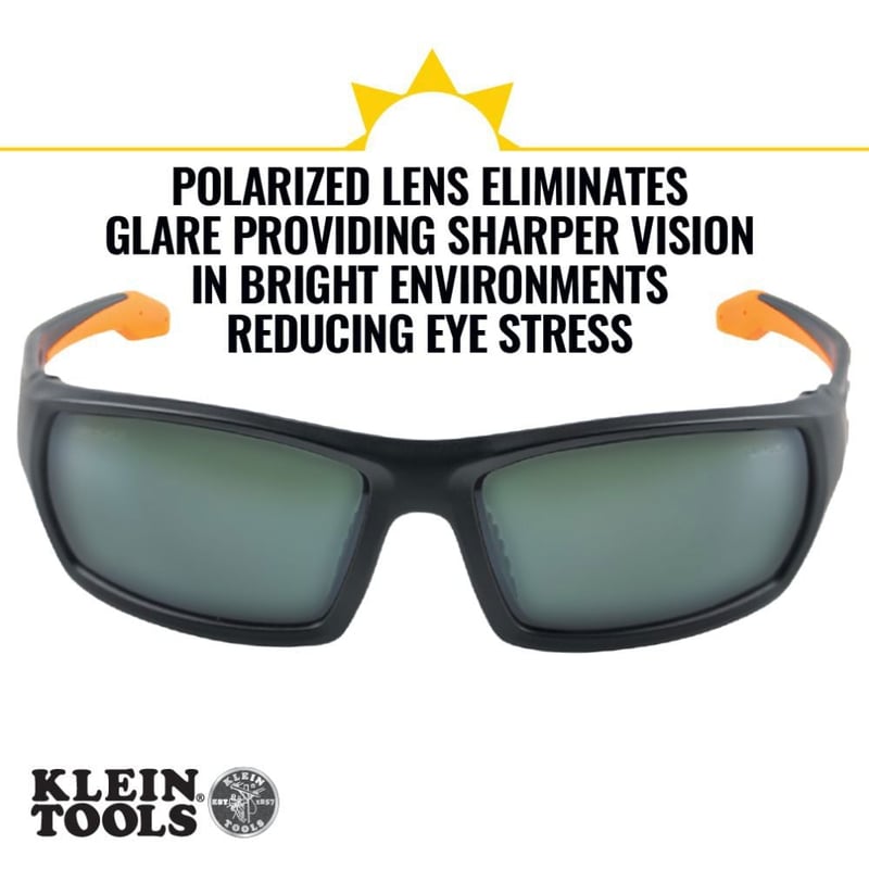 KLEIN TOOLS Klein 60539 Professional Safety Glasses, Full Frame, Polarized Lens