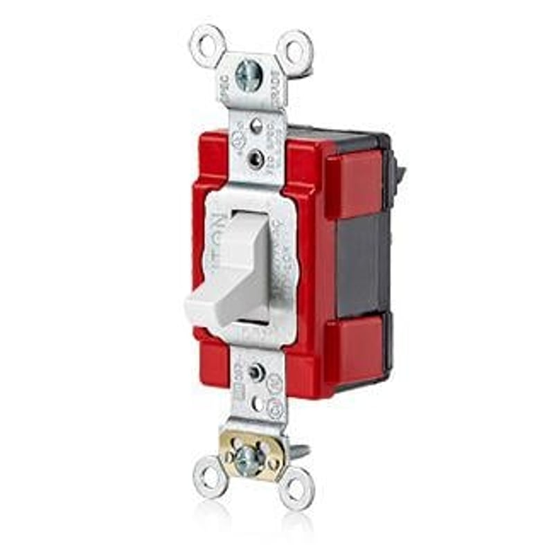 LEVITON Leviton M1223-W Toggle Switch 20 Amp 120/277 Volt