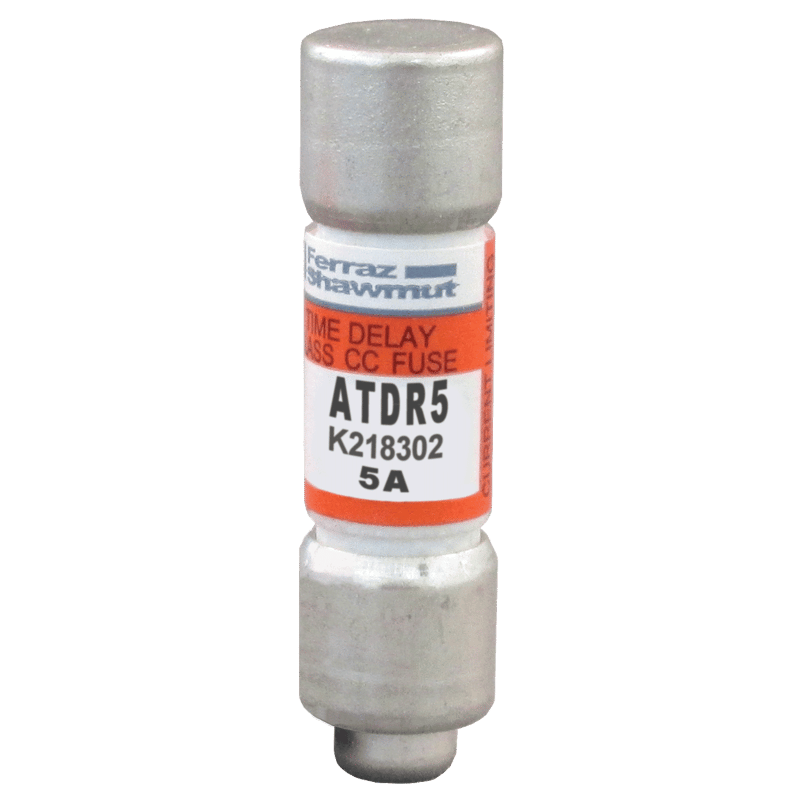 MERSEN Mersen ATDR5 5 Amp, 600 Volt, Class CC, Time Delay Midget Fuse