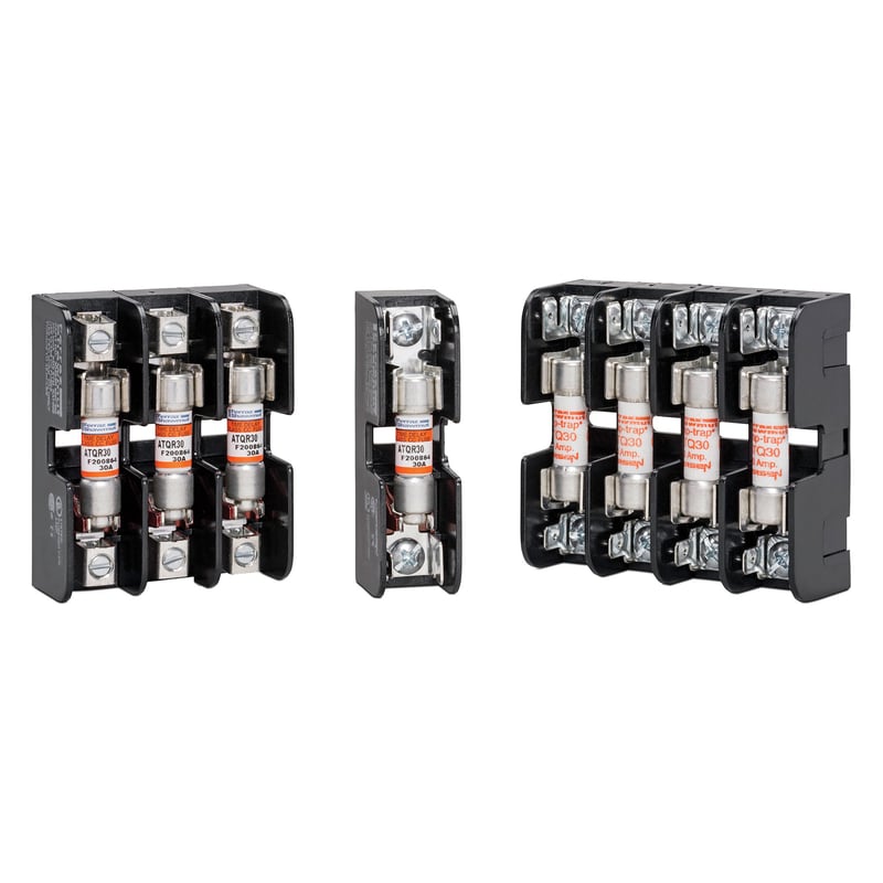 MERSEN Mersen 30313R 30 Amp, 600 Volt, 3 Pole Fuse Block