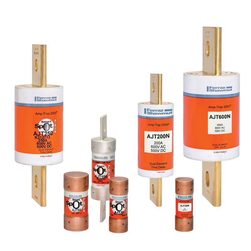 MERSEN Mersen AJT70 70 Amp, 600 Volt, Class J Time Delay Fuse