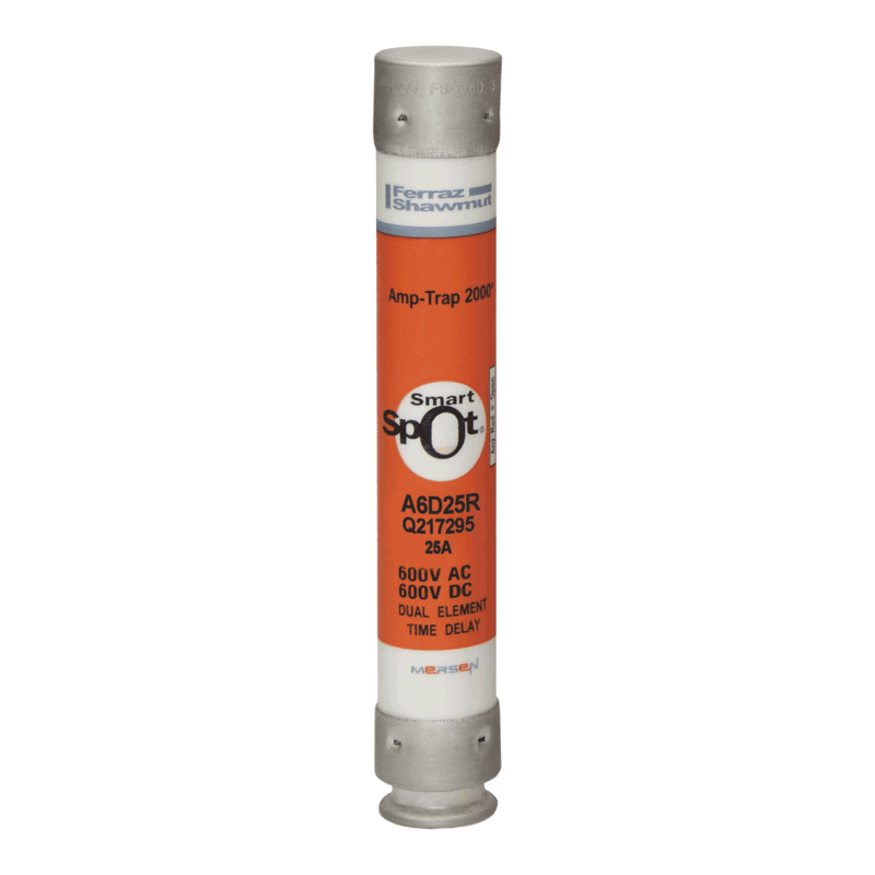 MERSEN Mersen A6D25R 25 Amp, 600 Volt, Class RK1 Time Delay Fuse
