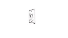 MULBERRY Mulberry 10005 1 Gang Handy/Electrical Box Cover, 1/2IN Knockout