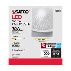SATCO-NUVO Satco S29416 12.5 Watt LED Lamp PAR30LN Medium Base 3000K 120 Volt