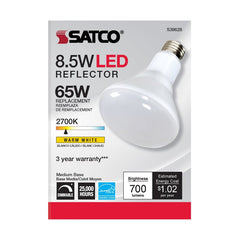 Satco S39628 LED Lamp BR30 8.52 Watt Dimmable 120 Volt