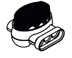 3M 3M 316-IRBAG 3M Scotchlok Electrical IDC 316IR Pigtail Irrigation Applications 22-16 AWG Black/White