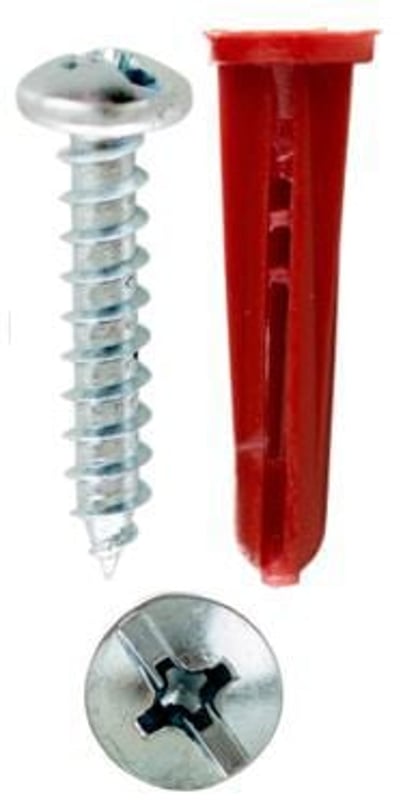 CULLY CULLY 39821 Conical Anchor Kit #10 Phillips/Slotted Pan Head Screws 100