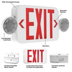 COMPASS CCRRC LED COMBO EXIT/EMG LTREMOTE CAPABLE