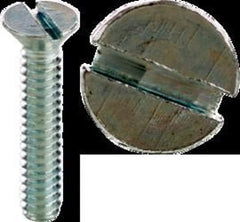 CULLY CULLY 50124J 6-32 x 1-1/2IN Machine Screws, Flat Head, Slotted, Zinc, 100/Jar