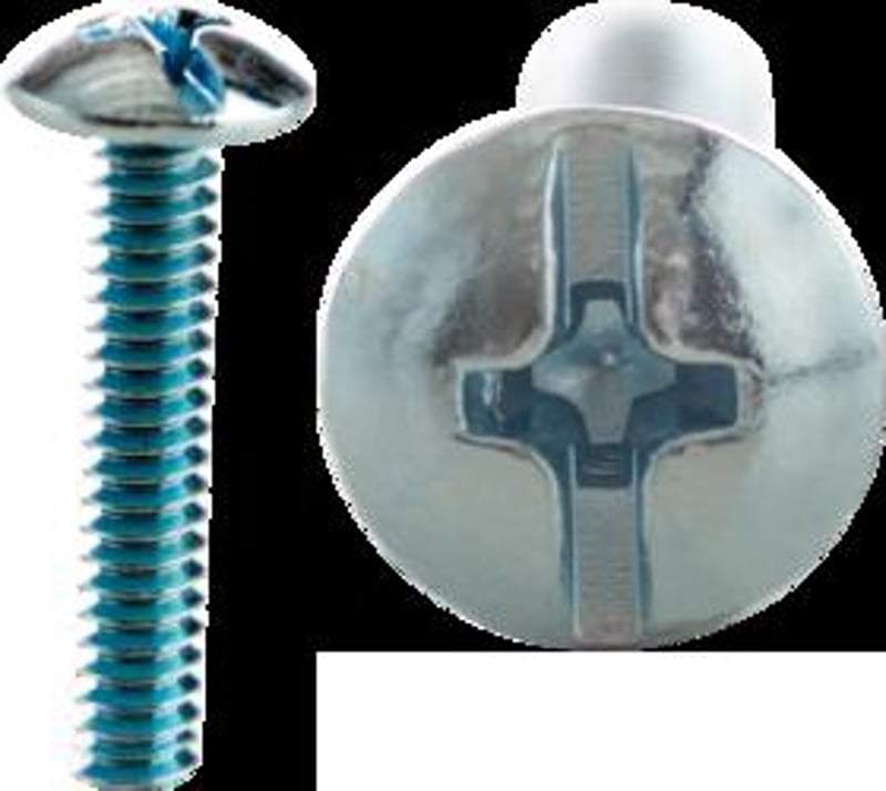 CULLY Cully 52024J 6-32 x 1-1/2 Machine Screws, Truss Head, Combo Phillips/Slotted, Zinc, 100/Jar