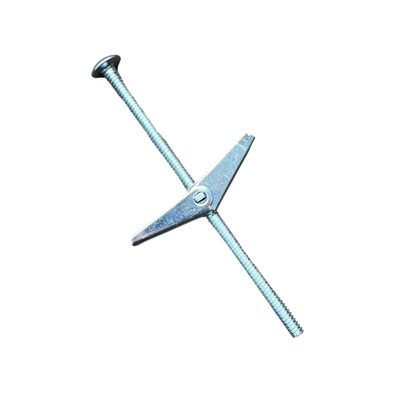 CULLY Cully 58365J 3/16 (10-24) x 4IN Toggle Bolts and Wings, Mushroom Head, Phillips/Slotted, Zinc, 50/Jar