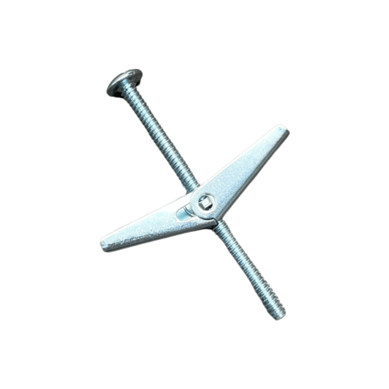 CULLY CULLY 58133J 1/8 (6-32) x 2IN Toggle Bolts and Wings, Mushroom Head, Phillips/Slotted, Zinc, 100/Jar