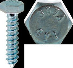 CULLY Cully 57020J 1/4 x 1-1/4IN Lag Screw, Hex Head, Zinc, 100/Jar