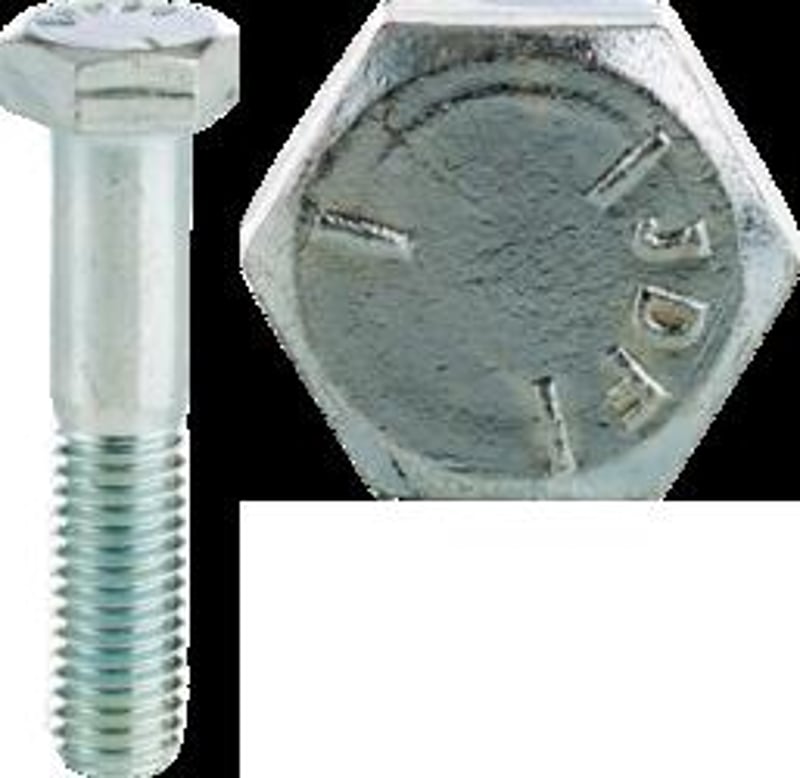 CULLY CULLY 55825J Bolts, Hex Head, Grade 5, 1/2-13 x 1-1/2IN, Zinc, 50/Jar