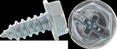 CULLY CULLY 77012J 10 x 3/4IN Sheet Metal Screws, Hex Washer Head, Combo Phillips/Slotted, Zinc, 100/Jar