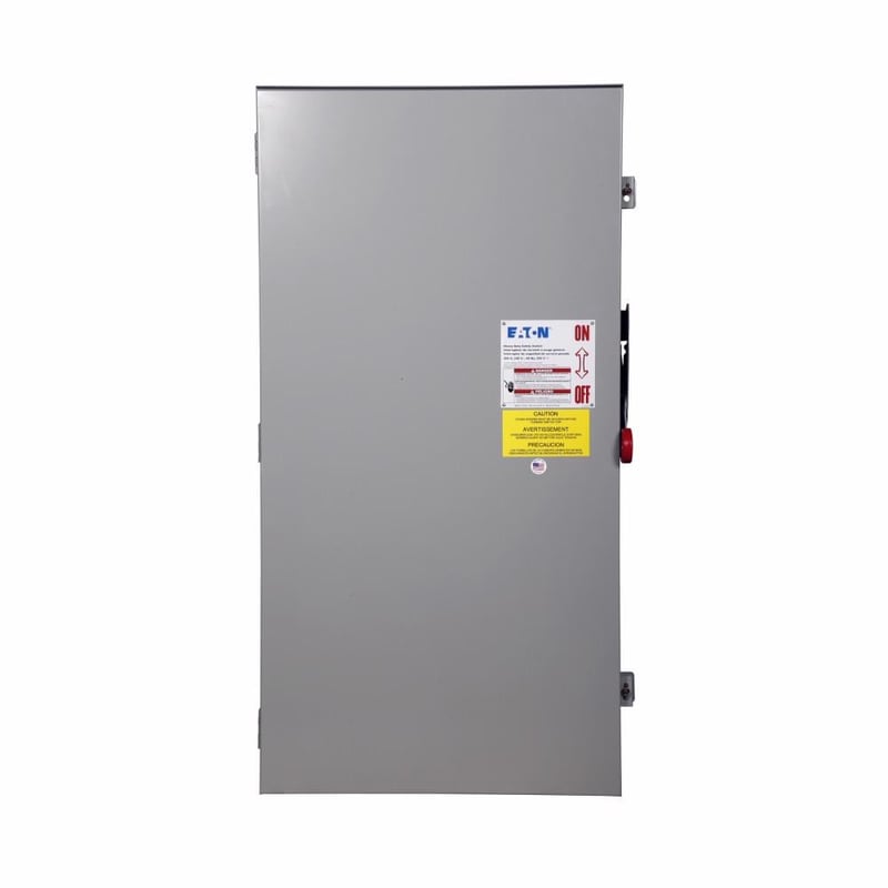 EATON Eaton DH325NRK 400 Amp, 3 Pole, 240 Volt, NEMA 3R, Heavy Duty Fusible Safety Switch