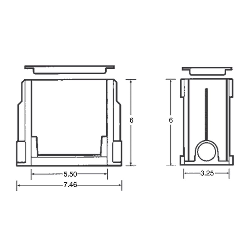 CARLON Carlon E976RFB 1 Gang Rectangular Floor Box