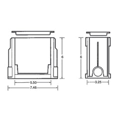 CARLON Carlon E976RFB 1 Gang Rectangular Floor Box