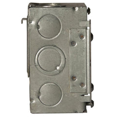 MULTIPLE Multiple 232H 4 Square Box 2-1/8in Deep Combo KO's #12 Pigtail H Bracket