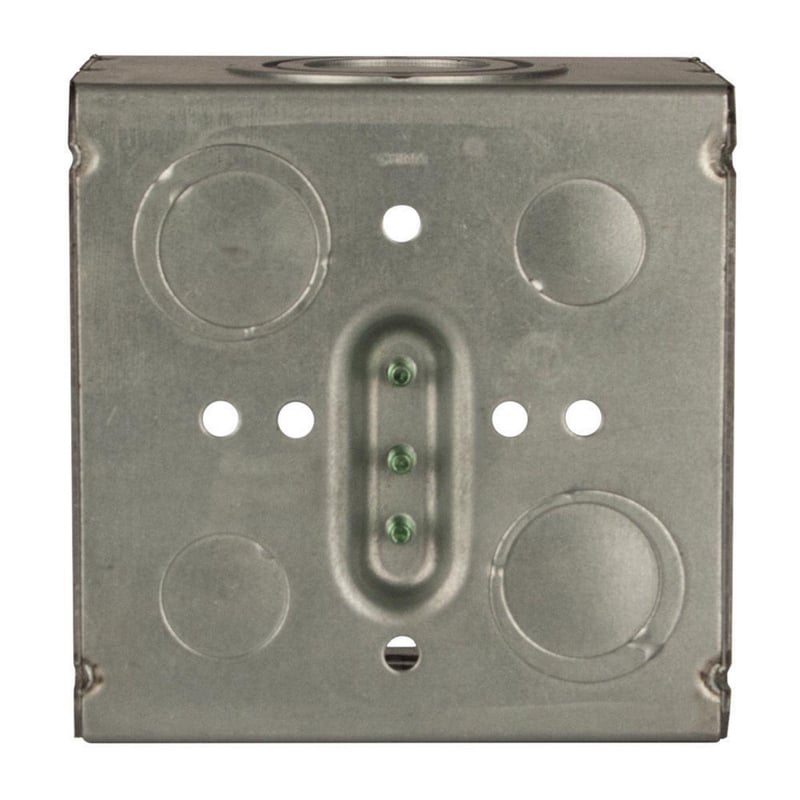 MULTIPLE Multiple 260 4-11/16 Square Box 3-1/4in Deep 1/2in-2in KO's