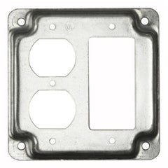 MULTIPLE Multiple 915C 4 Square, 1 GFCI, 1 Duplex Raised Cover