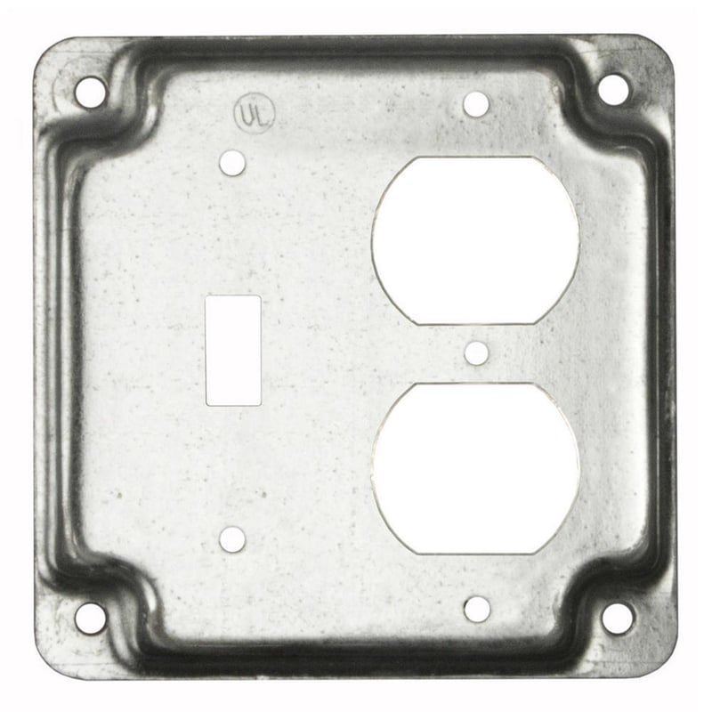 MULTIPLE Multiple 906C 4 Square, 1 Toggle, 1 Duplex Raised Cover