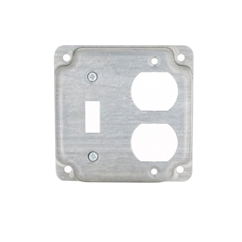 MULTIPLE Multiple 906C 4 Square, 1 Toggle, 1 Duplex Raised Cover