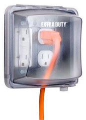 MULTIPLE Multiple MM2420C 2 Gang Deep In-Use Weatherproof Cover Clear