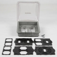 MULTIPLE Multiple MM2420C 2 Gang Deep In-Use Weatherproof Cover Clear