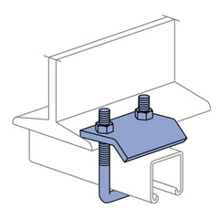 MULTIPLE Multiple PS-2651-T1-EG Window Beam Clamp 1 5/8in-7/8in Strut