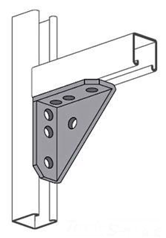 MULTIPLE Multiple PS-3373-EG 7 Hole 90 Degree Gusseted Fitting Power 1-5/8 x 4 x 4 Replacement MPN