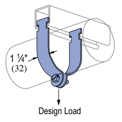 MULTIPLE Multiple PS-1100-1-SS 1IN Rigid Stainless Steel Conduit Strut Strap